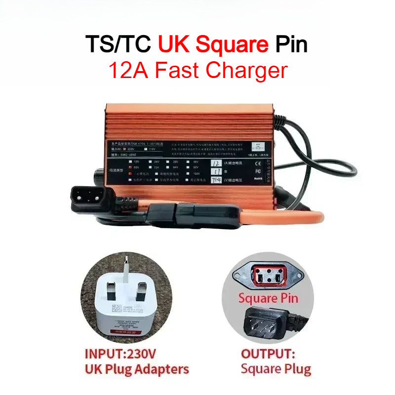 For Super SOCO TS TC MAX Charger 12A Adjustable High Current Fast Charging Outdoor Motorcycle Accessories TC-MAX