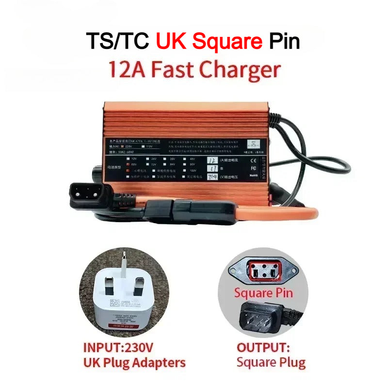 For Super SOCO TS TC MAX Charger 12A Adjustable High Current Fast Charging Outdoor Motorcycle Accessories TC-MAX