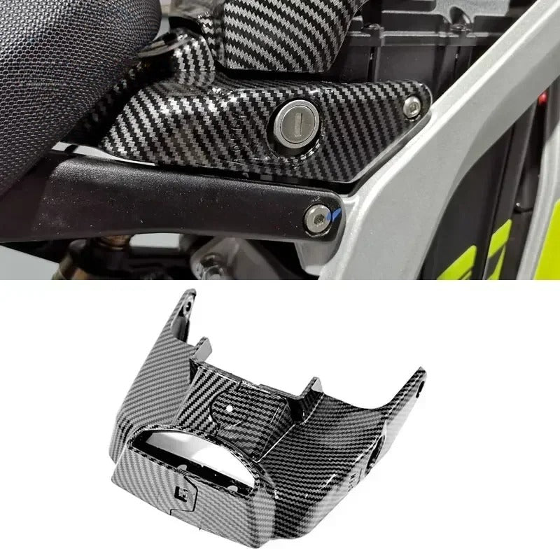Carbon Fiber Full Bike Water Transfer Parts Fender Rear Mudguard Battery Sur-Ron Parts Compartment Cover Motorcycle Accessories