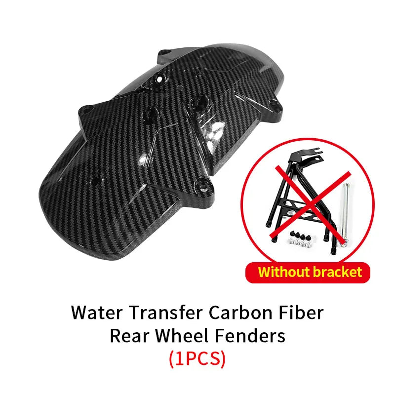 For Parts Carbon Fiber Front & Rear Mudguard ABS Battery Compartment Cover Chain Dirt Bike Off-Road Accessories