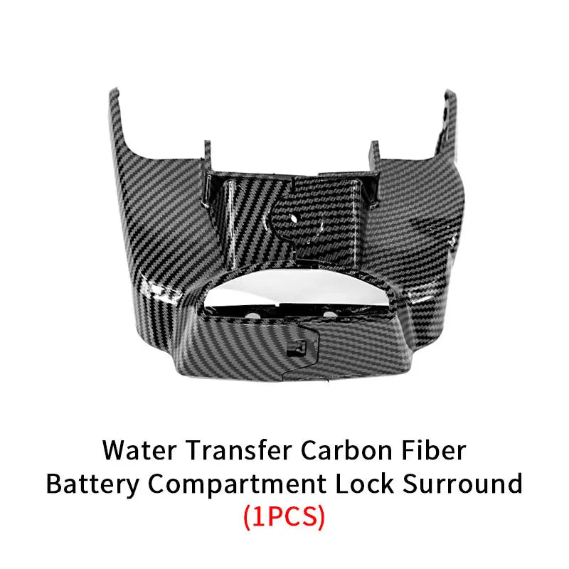 For Parts Carbon Fiber Front & Rear Mudguard ABS Battery Compartment Cover Chain Dirt Bike Off-Road Accessories