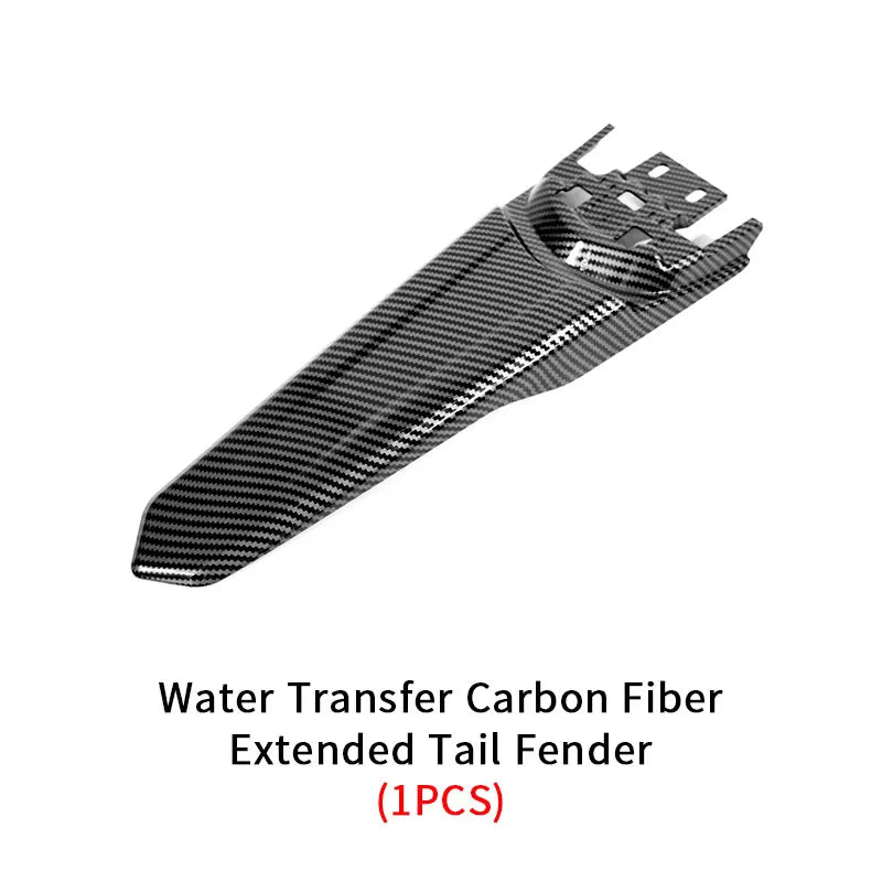 For Parts Carbon Fiber Front & Rear Mudguard ABS Battery Compartment Cover Chain Dirt Bike Off-Road Accessories