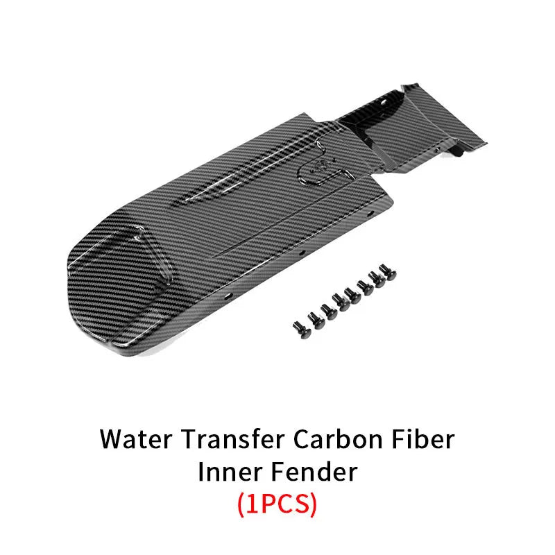 For Parts Carbon Fiber Front & Rear Mudguard ABS Battery Compartment Cover Chain Dirt Bike Off-Road Accessories