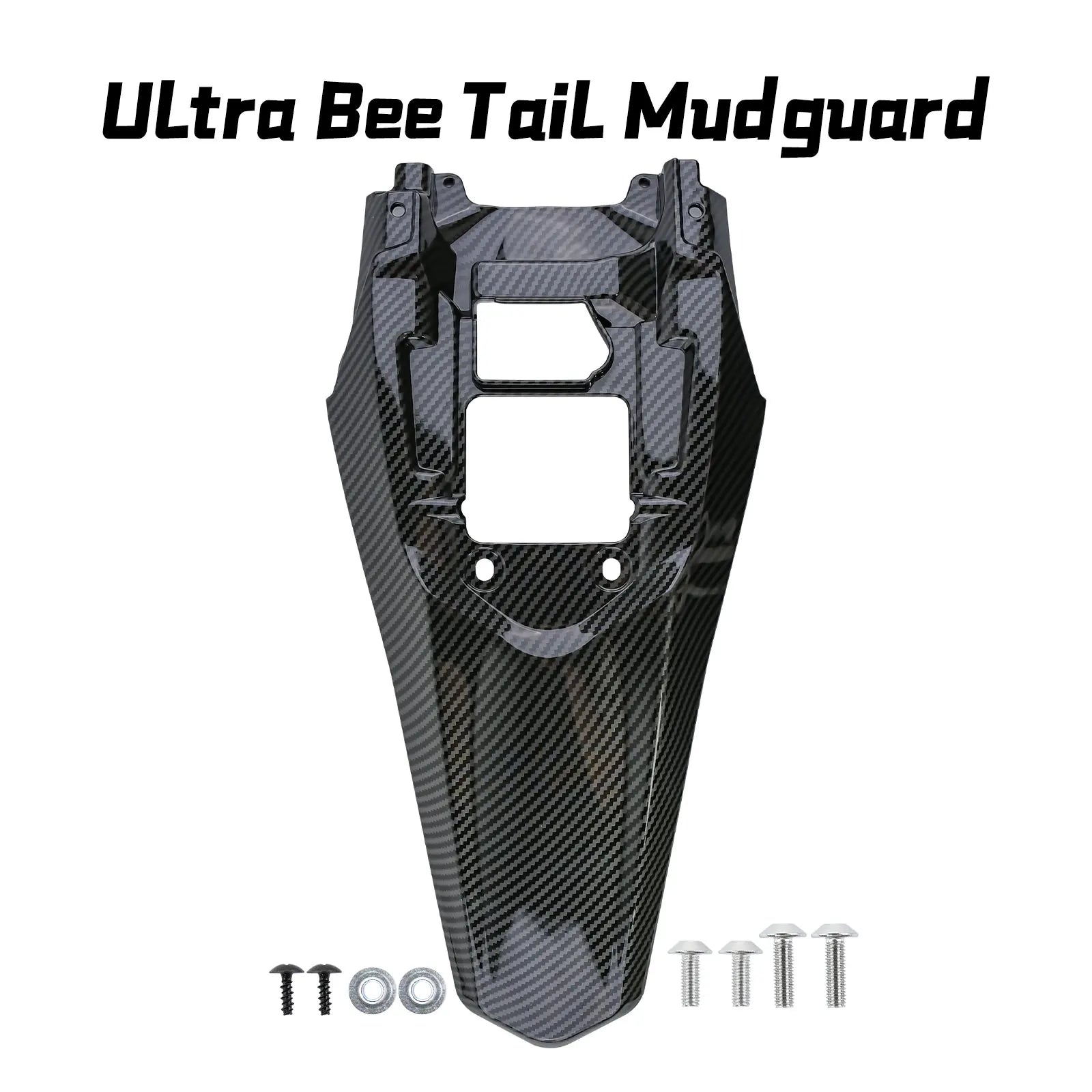 For Ultra Bee Modified Carbon Fiber Parts Upgraded Tail Mudguard Electric Dirt Bike Spare Parts