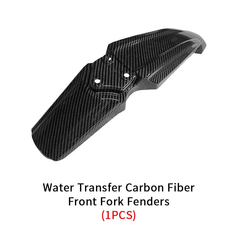 For Parts Carbon Fiber Front & Rear Mudguard ABS Battery Compartment Cover Chain Dirt Bike Off-Road Accessories
