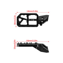 Woodniu Racein CNC Aluminum Foot Pegs Pedals - Wide Platform Footrests for Surron Ultra Bee Electric Dirt Bike