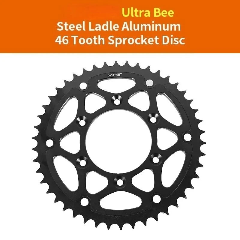 For SURRON Ultra Bee Steel-clad Aluminum 46 Tooth Sprocket Disc Plate E-bikes Off-road Motorcycles Accessories For SURRON