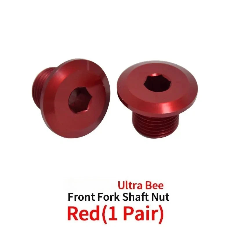 For SURRON Ultra Bee Front Axle Nut Aluminum Alloy Front Wheel Screw E-bikes Off-road for SurRon Motorcycles Accessories