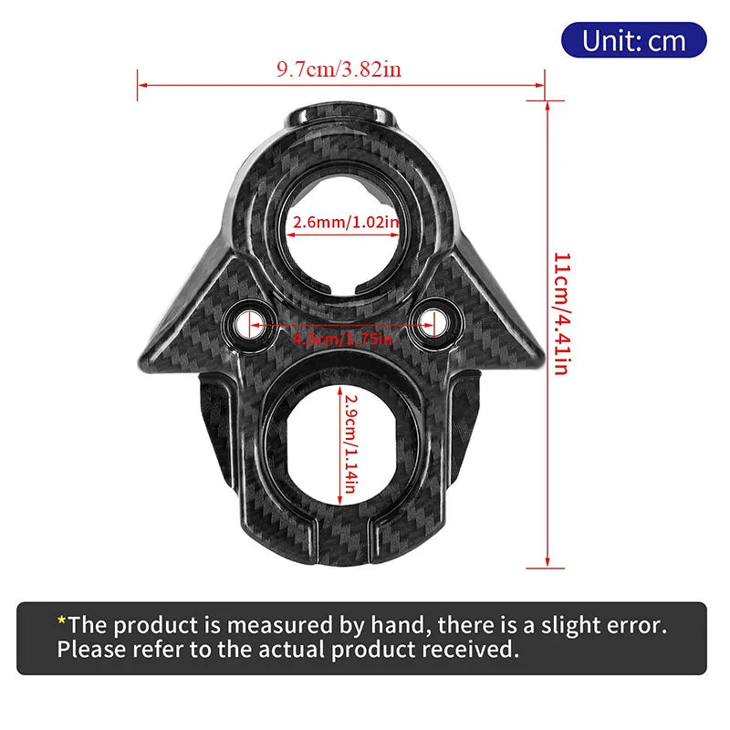 For Surron Light Bee X Water Transfer Printing Carbon Fiber Central Control Decorative Cover Key Plate Accessories Off-Road Segway X160 X260 Motorcycles