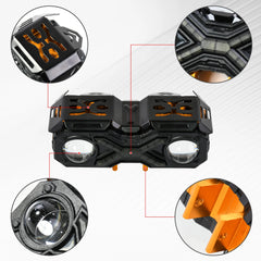 For Surron Light Bee X Motorcycles Headlight Electric Bike Off-road Upgraded Headlight Two Light-Bulbs for SurRon Motorcycles