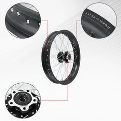 16/17 Inch Electric Bike for Surron Light Bee X Spoked Motorcycle Wheels Rims Set Aluminum Alloy Assembly Off-road Motorcycles