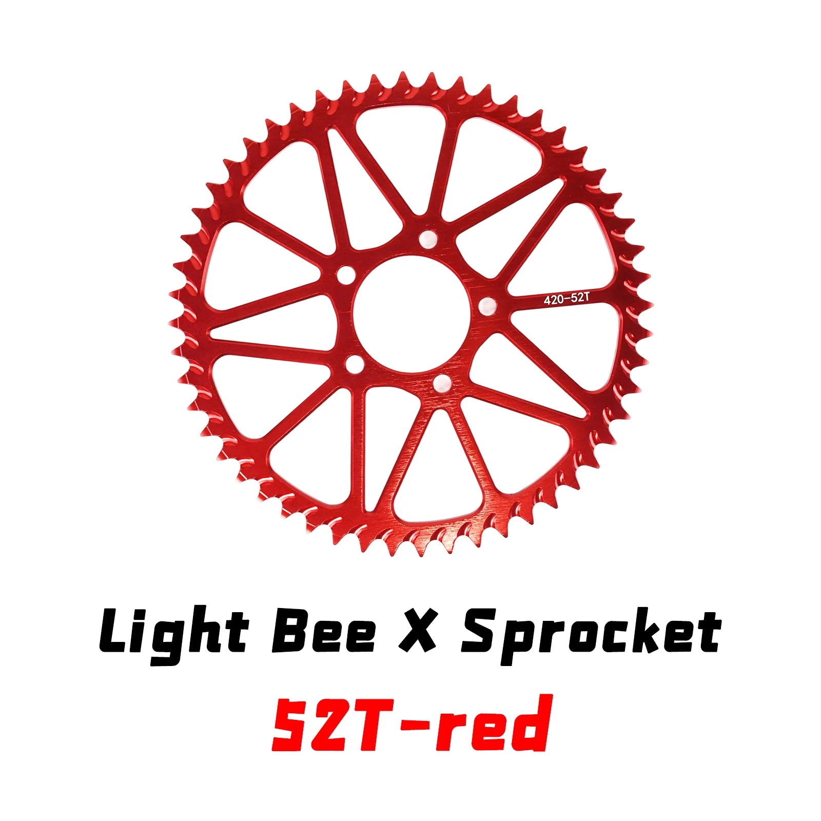 For Surron Light Bee S X Sprocket 48T 52T Tooth Plate Wheel Rear Chain Sprocket for Sur Ron for Segway X160 X260 Motorcycle Part