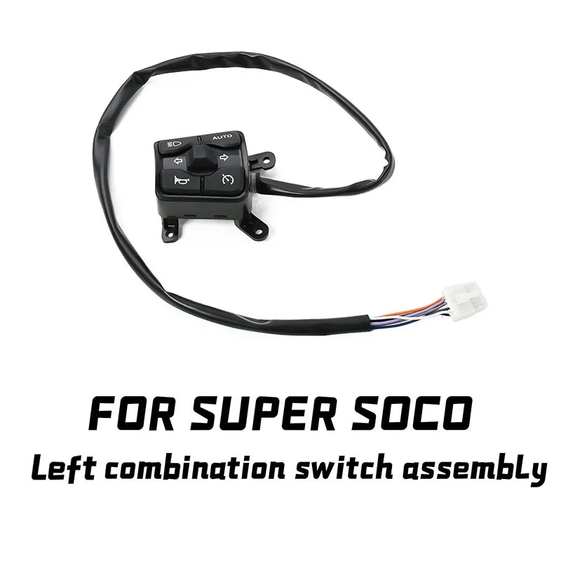For Super SOCO CUX Original Left Combination Switch Assembly Off-road Electric Dirt Bike for SOCO CUX Motorcycle Accessories