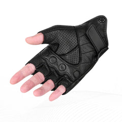 Cycling Motor Gloves Breathable Half Finger Gym Gloves Non-slip Wear-resistant Motocross Glove Sport Training Leather Gloves