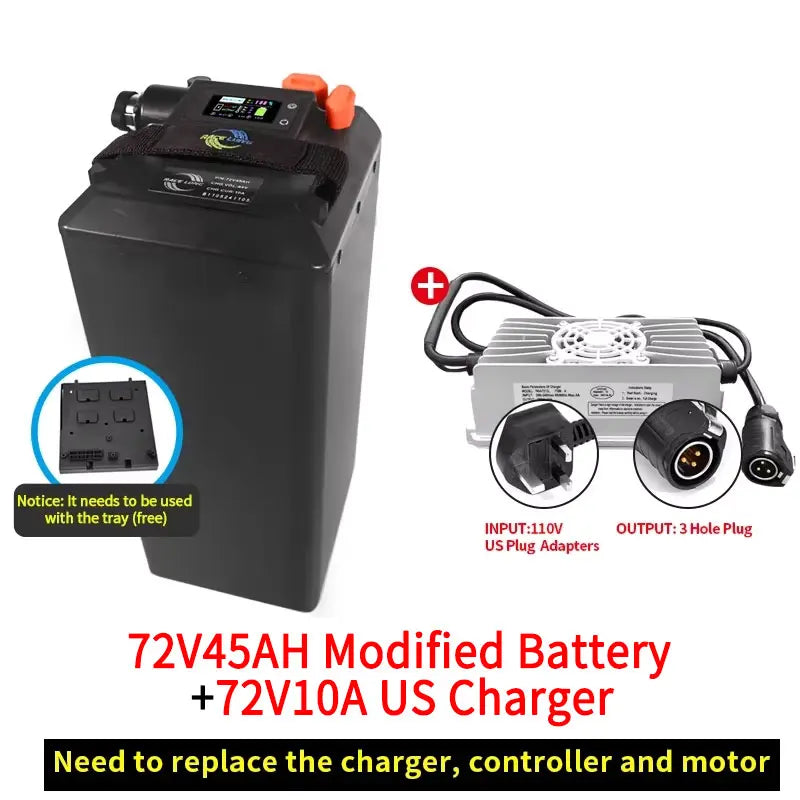 For Surron Battery 72V Light Bee X 60V72V Rebulit Battery Large Capacity Direct Replacement Dirtbike For SURRON Motorcycles Part