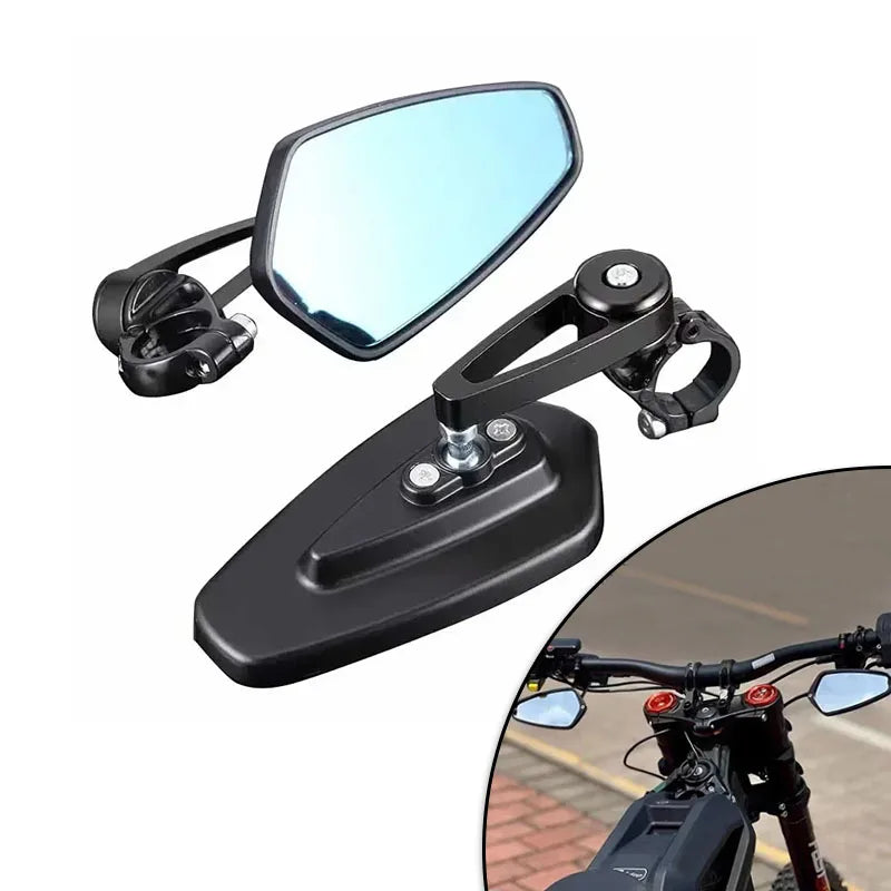 Motorcycle Rearview Handlebar Rearview Mirror For SurRon Light Bee X/S Retro Round Side Mirror for SurRon Motorcycle Accessories
