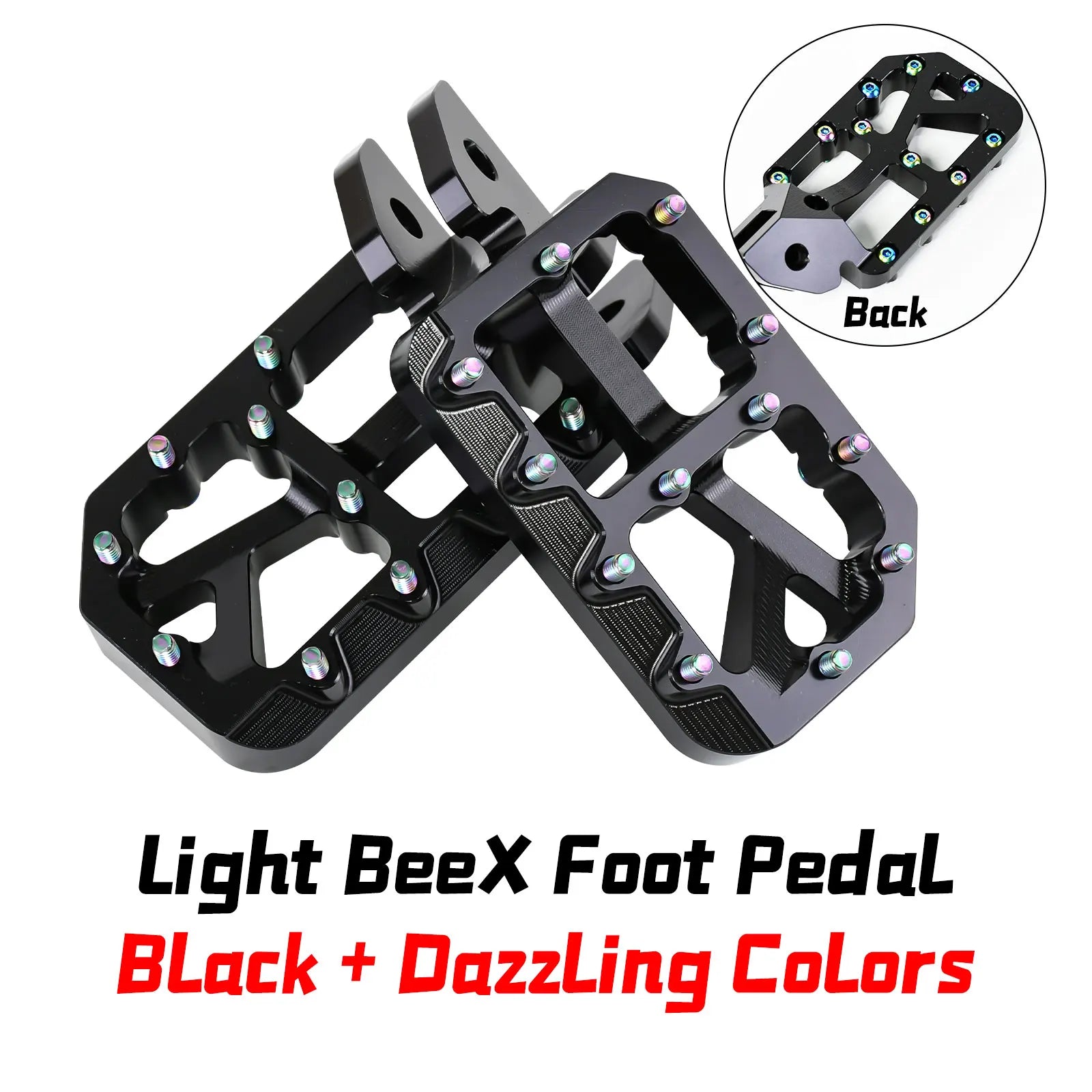 For Light BeeX SegwayX160 X260 2025 New Customized Modified Pedal Silver Foot Pedal Off-Road Electric For Motorcycle Accessories