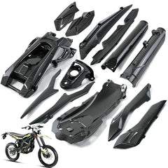 For SURRON Ultra Bee Carbon Fiber Hand Guard Front Shock Absorber USB Decorative Cover Water Transfer Surface E-Bike Motorcycles