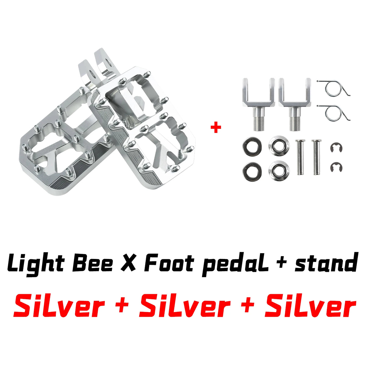 Motorcycles Footpegs Footpedal with Pedal Bracket for Surron Light Bee X/S Segway X260X160 Electric Bike Motorcycle Accessories