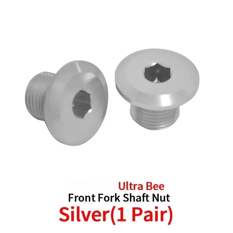 For SURRON Ultra Bee Front Axle Nut Aluminum Alloy Front Wheel Screw E-bikes Off-road for SurRon Motorcycles Accessories