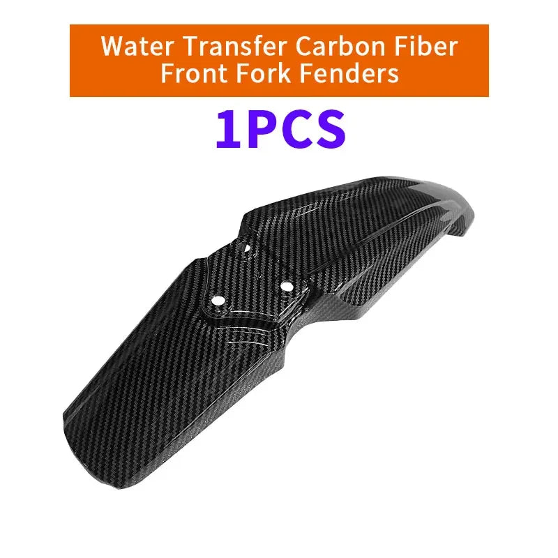 For SurRon Light Bee X Water Transfer Carbon Fiber Front Fork Fender Mudguard Segway X260 Bike Motorcycle For Surron Accessories