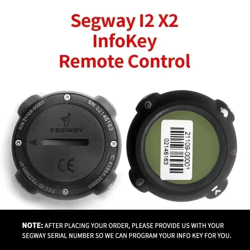 Suitable for Segway I2 X2 InfoKey Remote Control Original Parts Dirt Bike Off-road Accessories Electric Motorcycle
