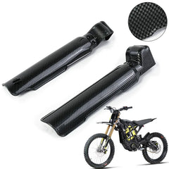 Carbon Fiber Fork Protection Cover Shock Absorber Guard Water Transfer Surface for Sur Ron Light Bee S/X Motorcycle Accessories