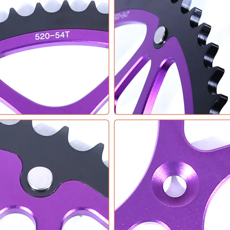 For SURRON Ultra Bee Steel-clad Aluminum 54 Tooth Sprocket Disc Plate E-bike Off-road Dirtbike Motorcycle Accessories for SURRON