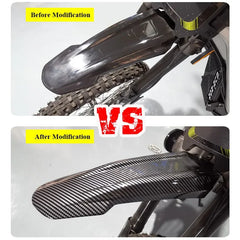 For SurRon Light Bee X Water Transfer Carbon Fiber Front Fork Fender Mudguard Segway X260 Bike Motorcycle For Surron Accessories