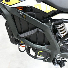 For Surron Ultra Bee Carbon Fiber Battery Protect Cover Water Transfer Printing Battery Baffle E-bike for Surron Motorcycle Part