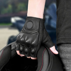 Cycling Motor Gloves Breathable Half Finger Gym Gloves Non-slip Wear-resistant Motocross Glove Sport Training Leather Gloves