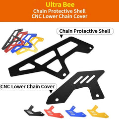 For SURRON Ultra Bee Chain Protective Shell CNC Lower Chain Cover E-bikes Off-road for Surron Motorcycles Accessories