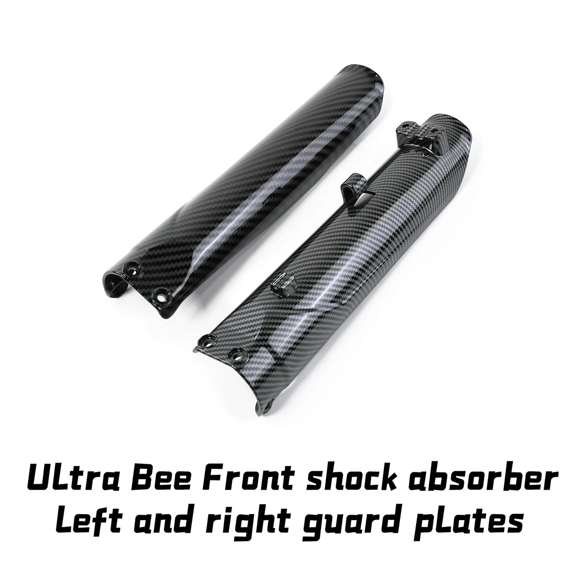Carbon Fiber Front Fork Protection for SURRON Ultra Bee Front Shock Absorber Guard Protective Water Transfer Surface E-Bike Part