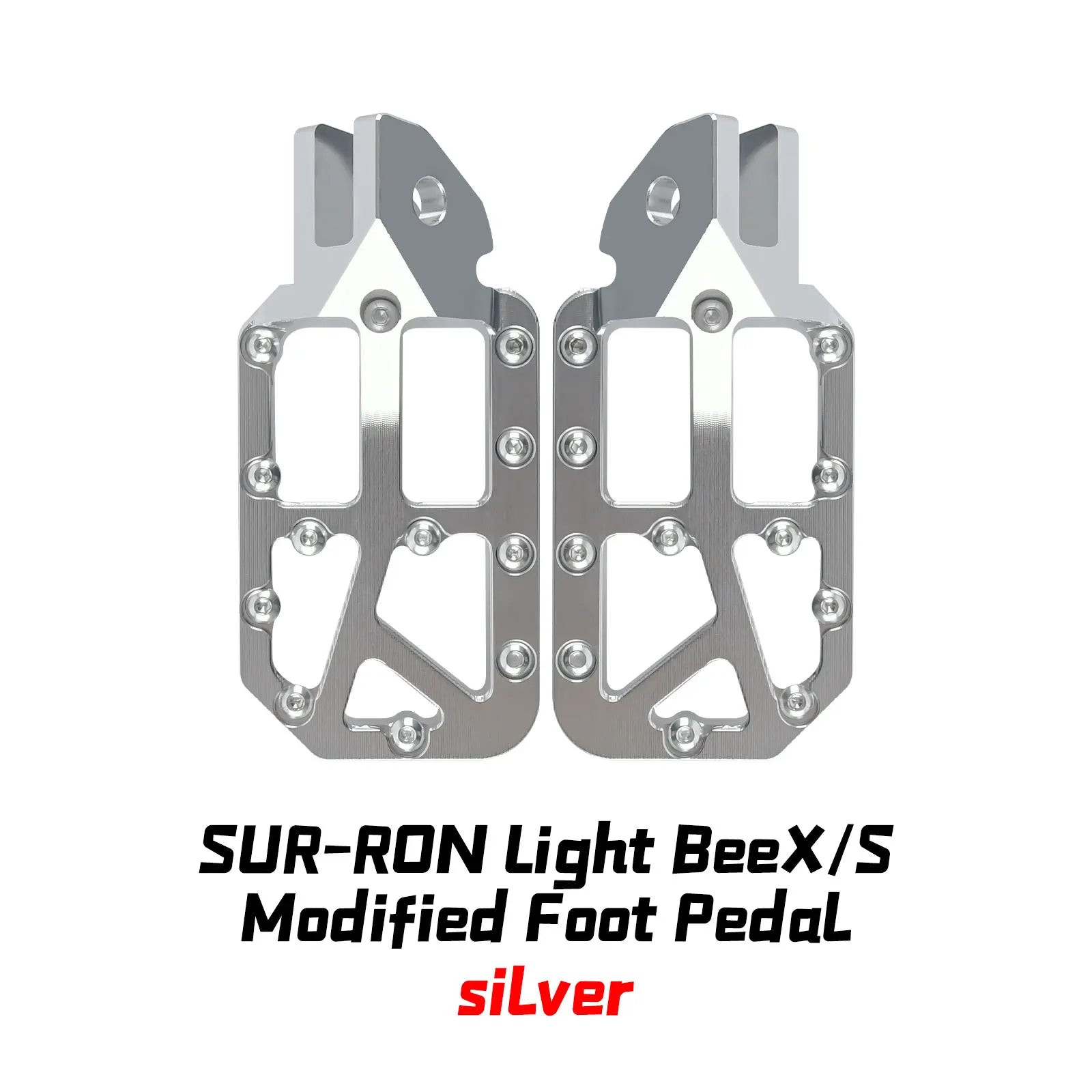 For Light BeeX SegwayX160 X260 2025 New Customized Modified Pedal Silver Foot Pedal Off-Road Electric For Motorcycle Accessories