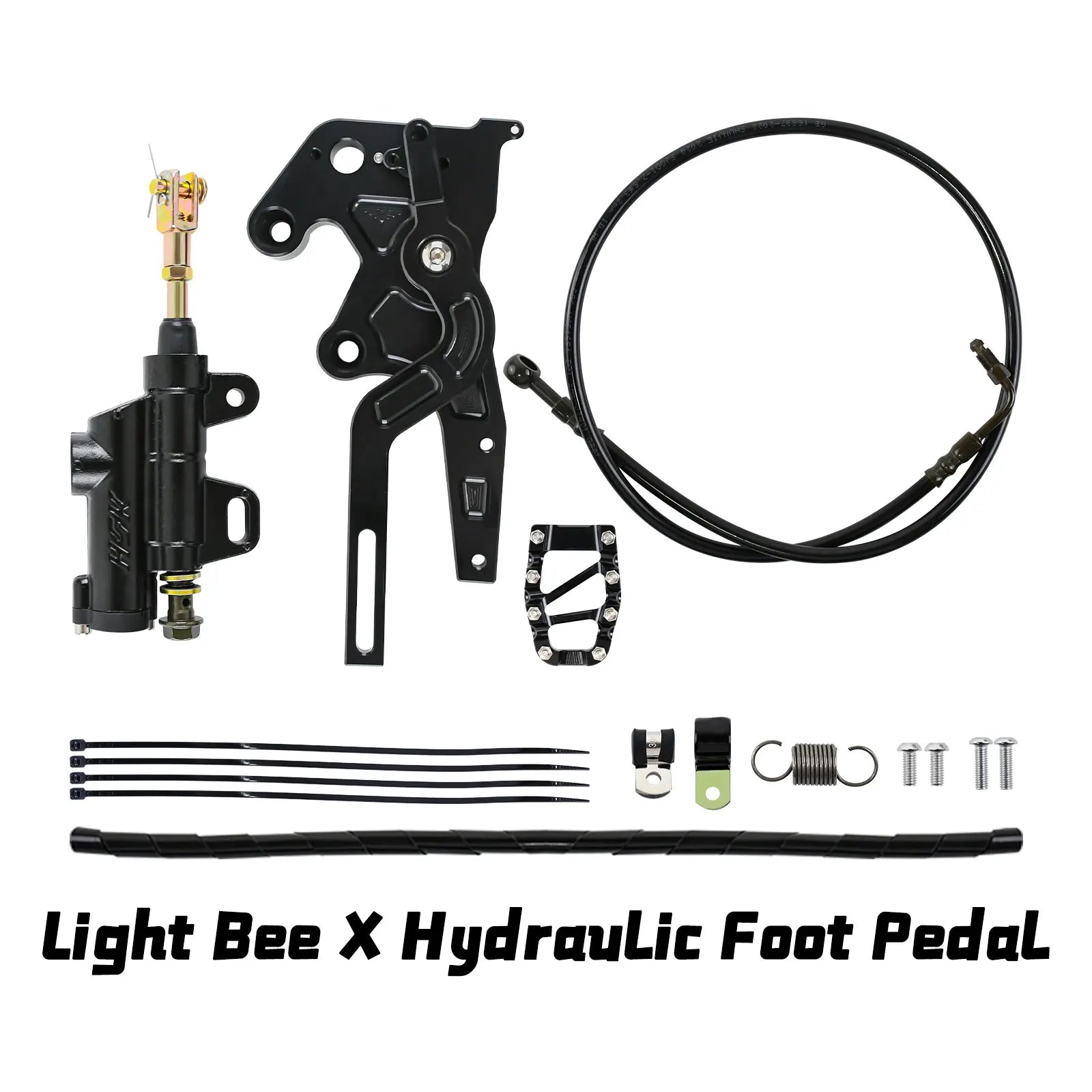 For Surron Foot Brake Kit Light Bee X Hydraulic Foot Pedal Off-road Electric Bike Foot Brake Set for SURRON Motorcycle Mod Parts
