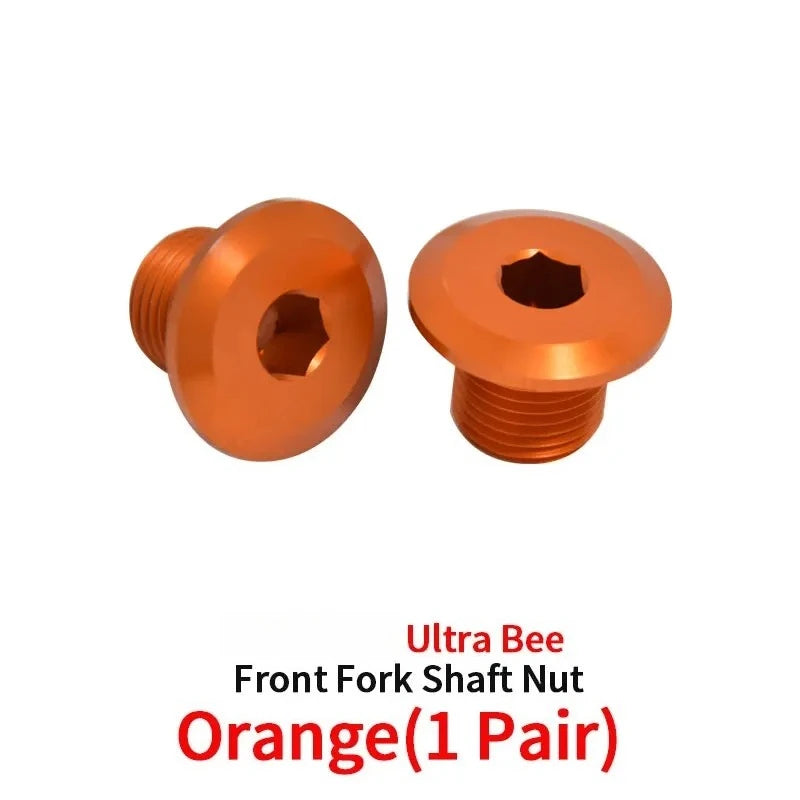 For SURRON Ultra Bee Front Axle Nut Aluminum Alloy Front Wheel Screw E-bikes Off-road for SurRon Motorcycles Accessories