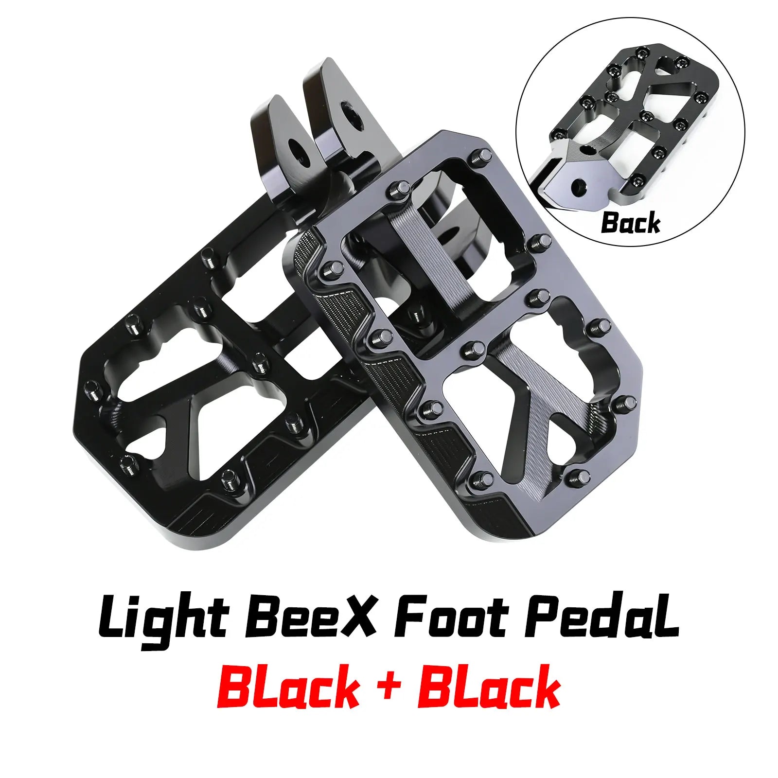 For Light BeeX SegwayX160 X260 2025 New Customized Modified Pedal Silver Foot Pedal Off-Road Electric For Motorcycle Accessories