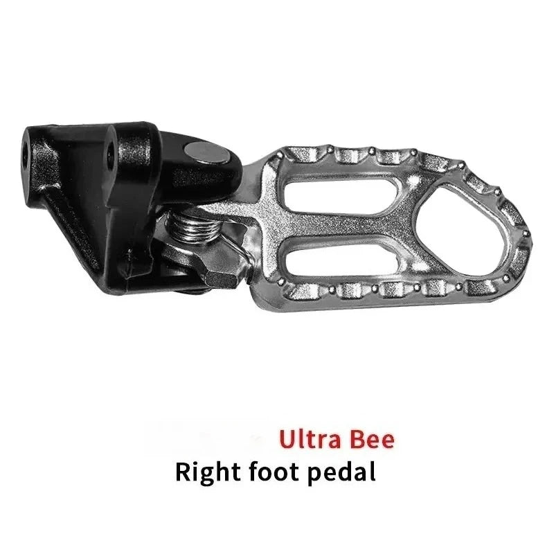 For SURRON Ultra Bee Silver Foot Pedals Assemblies Special Accessories Left and Right Pedal Assembly for Surron Motorcycle Parts