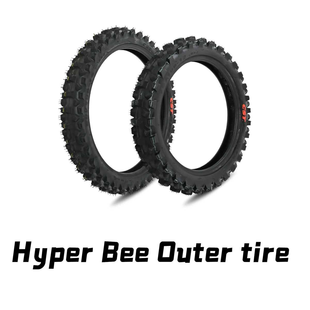 60/100-14 Front+70/100-12 Rear Wheel Outer Tire for Surron Hyper Bee Wheel Kit Electric Dirt Bike Motorcycles Accessories