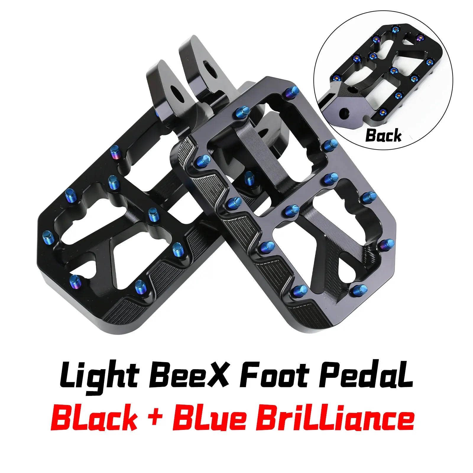 For Light BeeX SegwayX160 X260 2025 New Customized Modified Pedal Silver Foot Pedal Off-Road Electric For Motorcycle Accessories