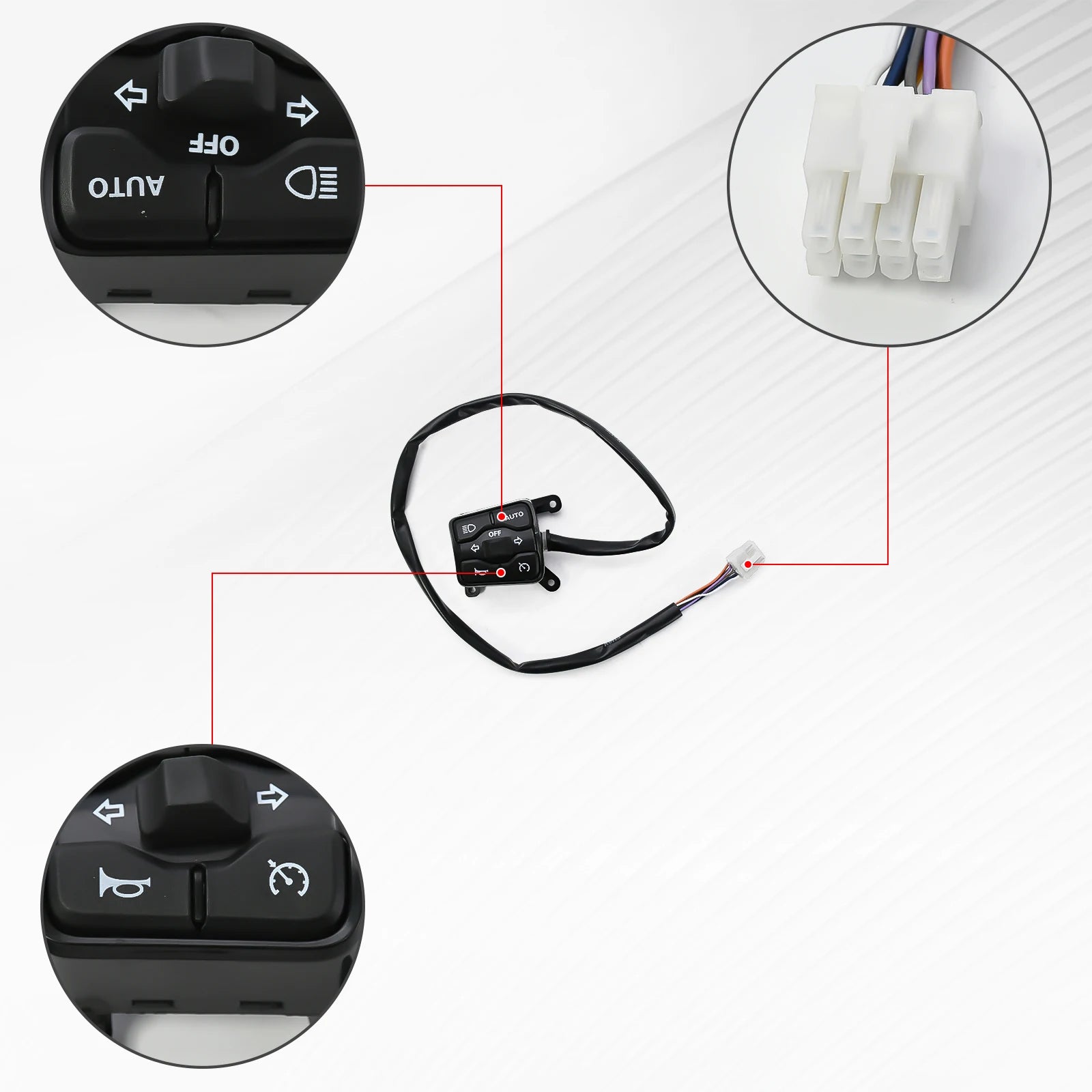 Motorcycle Multifunction Control Map Switch Woodniu Racein Super SOCO CUX Left Handlebar Control Switch - Multi ...