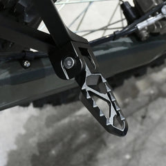 Woodniu Racein Surron Ultra Bee Rear Passenger Foot Pegs Kit - Folding Extended Rear Seat Passenger Foot Rest Assembly for Surron Ultra Bee Electric Dirt Bike