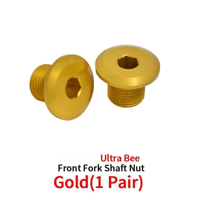 For SURRON Ultra Bee Front Axle Nut Aluminum Alloy Front Wheel Screw E-bikes Off-road for SurRon Motorcycles Accessories