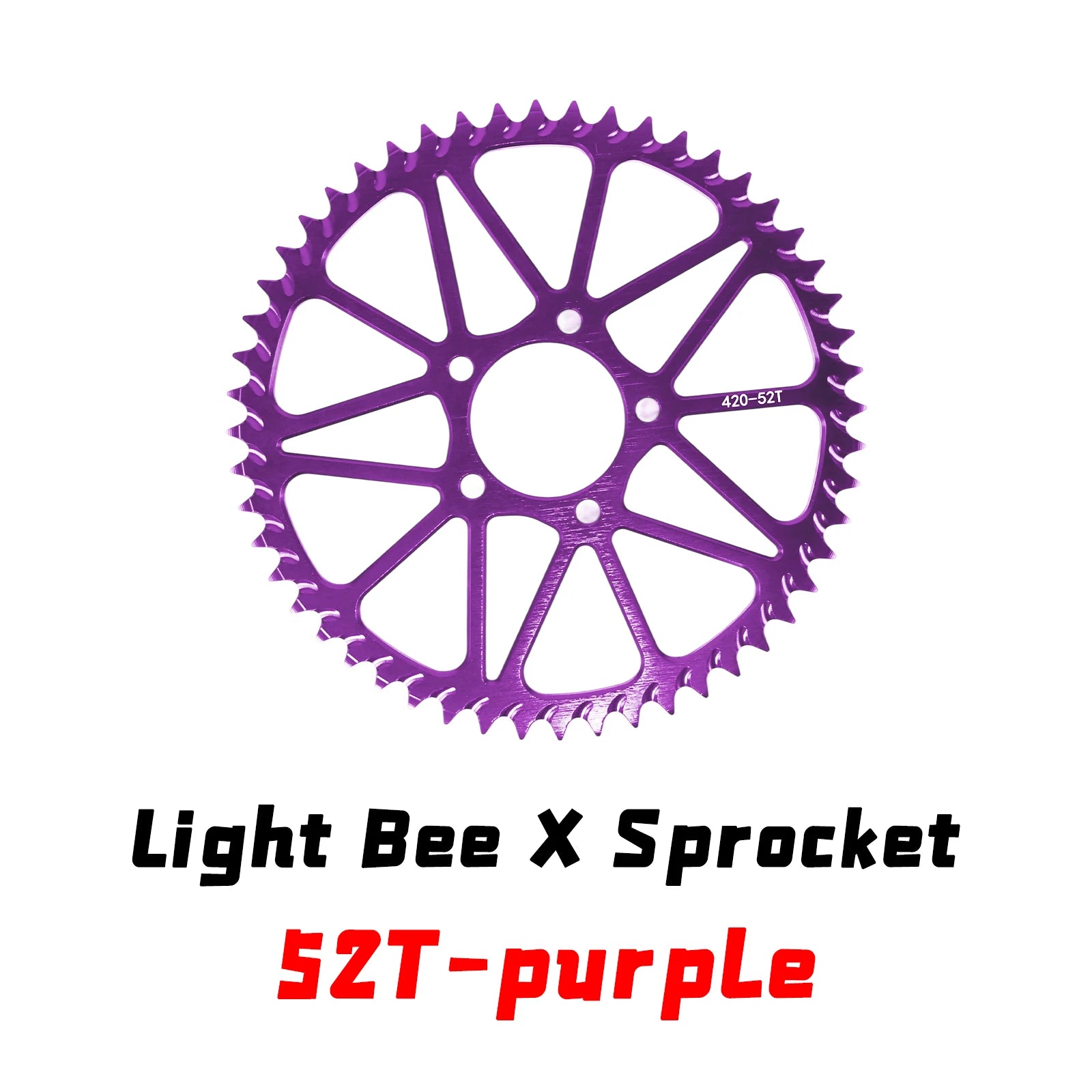 For Surron Light Bee S X Sprocket 48T 52T Tooth Plate Wheel Rear Chain Sprocket for Sur Ron for Segway X160 X260 Motorcycle Part