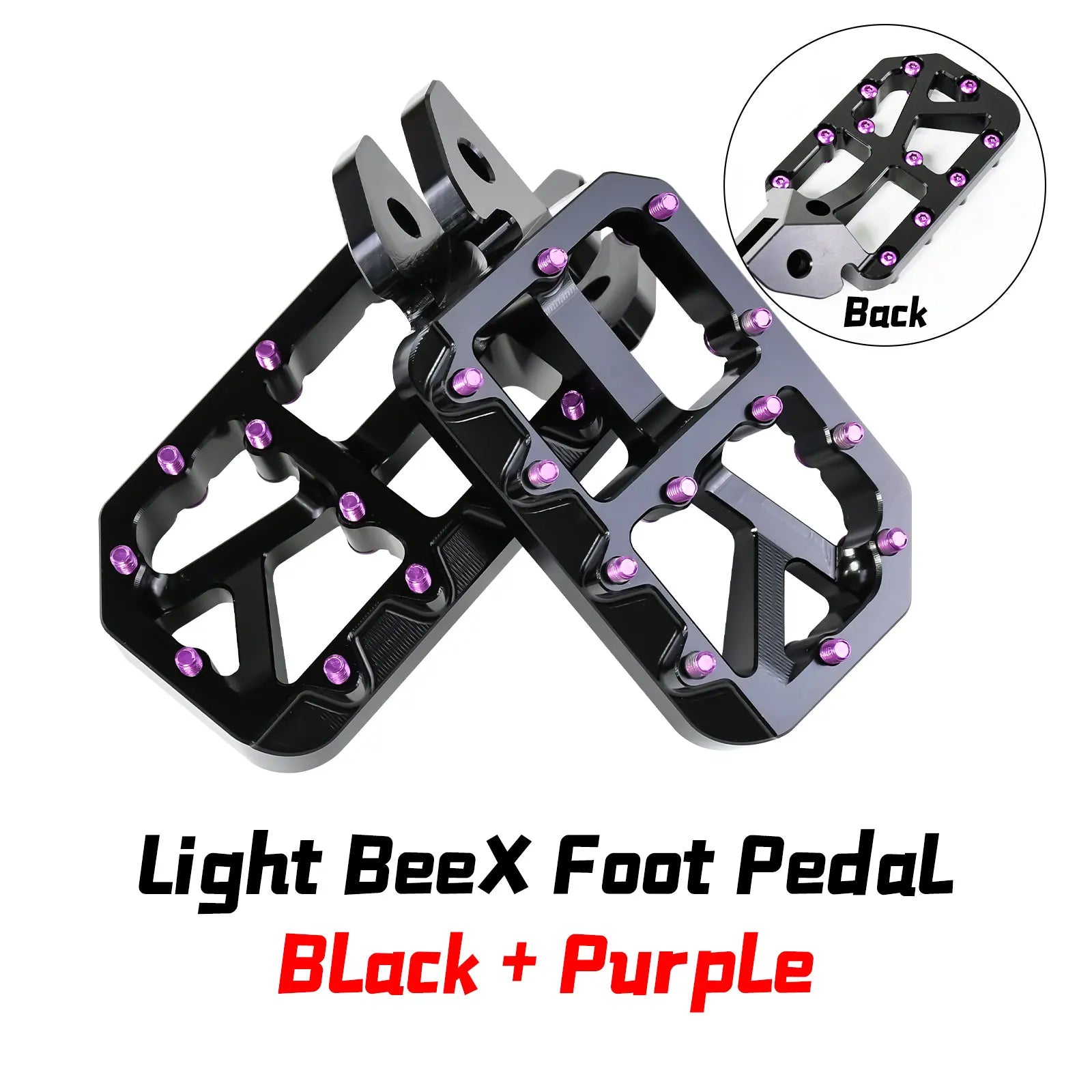 For Light BeeX SegwayX160 X260 2025 New Customized Modified Pedal Silver Foot Pedal Off-Road Electric For Motorcycle Accessories