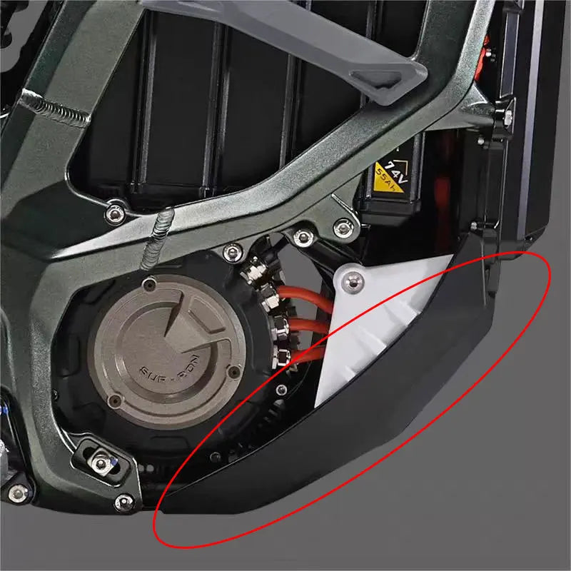 For SURRON Ultra Bee Frame Lower Guard Water Transfer Printing Glossy Surface for SurRon E-bikes Off-road Accessories for Surron