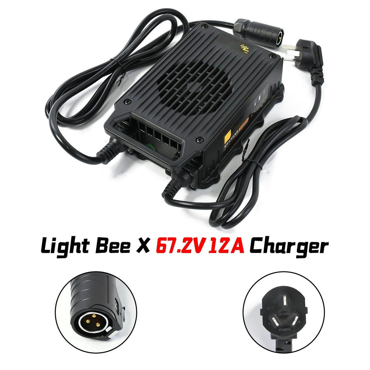 Motorcycles 2025 Charger for Surron Light Bee X 60V12A Charger Fast Charging Silent Motorcycles E-bike Off-Road Charging Tools