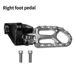 For SURRON Ultra Bee Silver Foot Pedals Assemblies Special Accessories Left and Right Pedal Assembly for Surron Motorcycle Parts