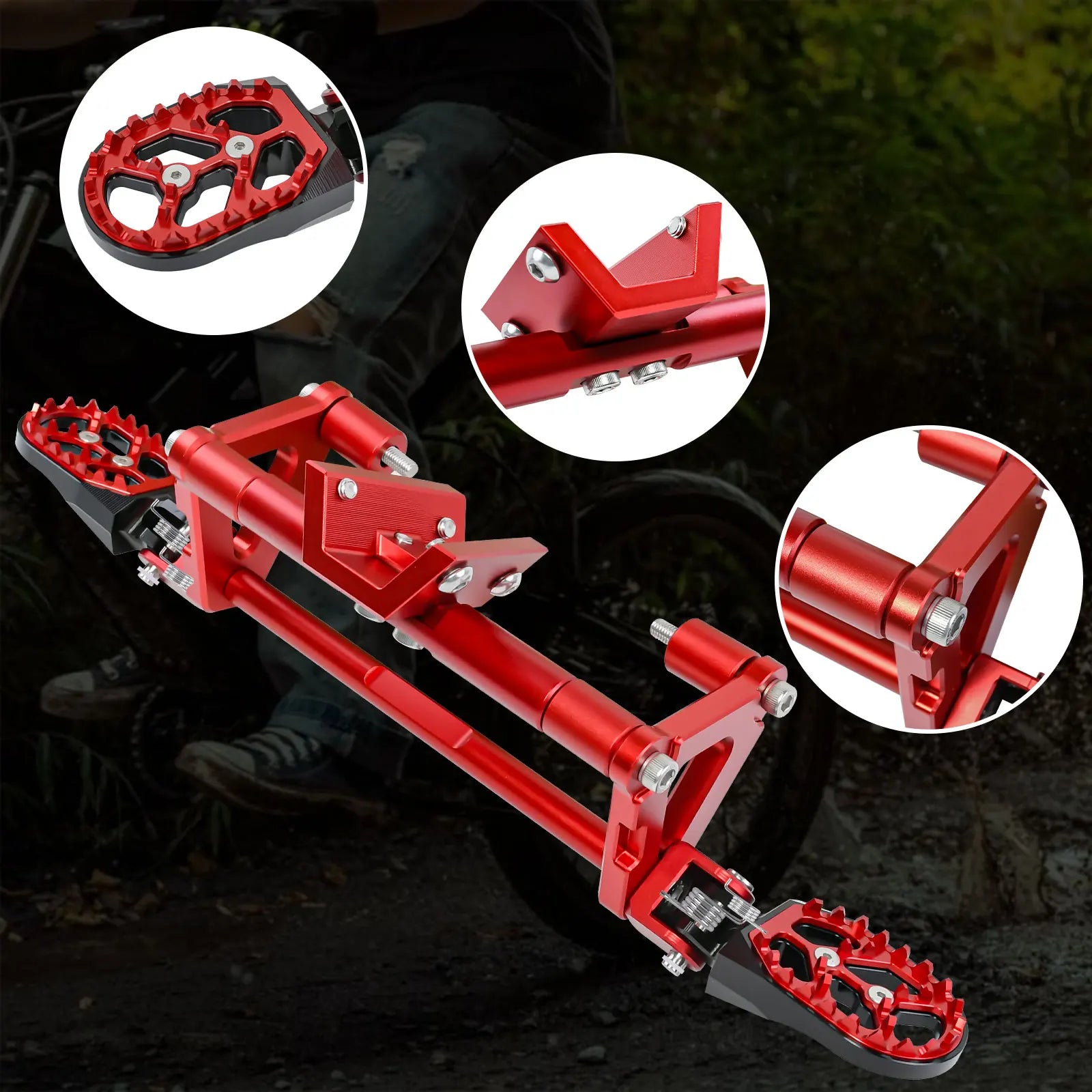 For Zongshen EX1 Foot Pedals Footrest Peg Electric Bicycles Off-road High-quality Footpegs For zongshen Motorcycles Accessories