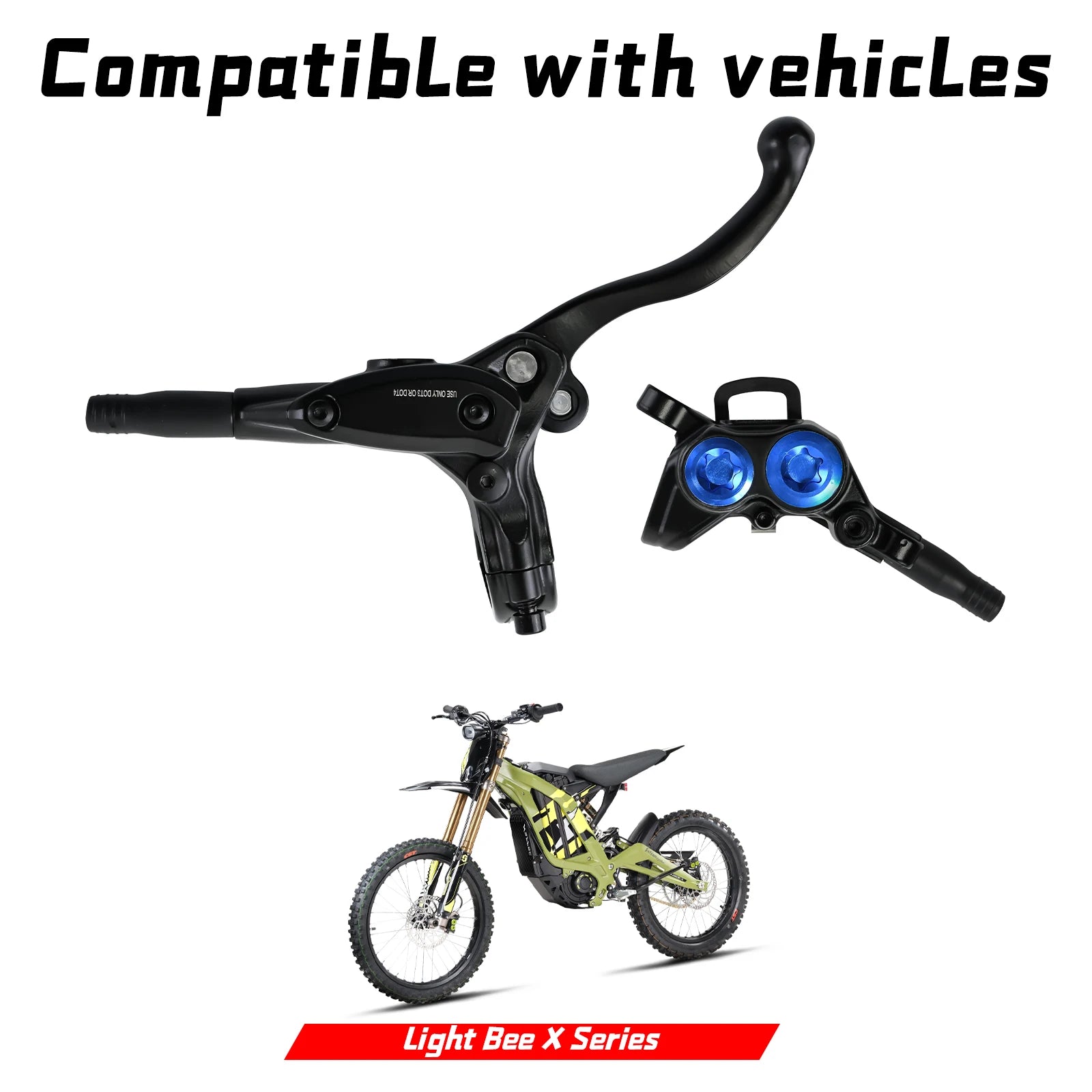 2025 New Integrated Brake Pump System Set for SURRON Light Bee X Brake System Parts for Surron Segway X260 Dirtbike Accessories